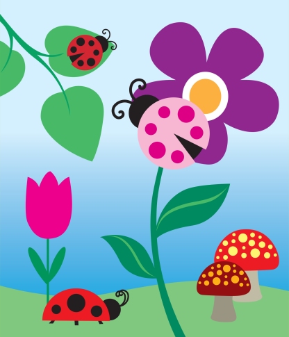 Ladybugs #1 Vector Art
